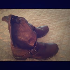 Brown Leather Frye Boots